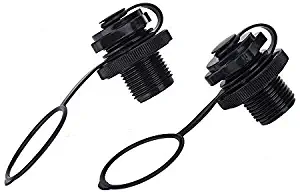 Inflatable Air Valve Replacement, Screw Air Valve For Inflatable Rubber Dinghy Raft Pool Boat Fishing Boats 2Pcs Boston Valve Replacement River Run Tube Caps