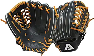 Akadema Prosoft Elite Series Baseball Infielders Gloves, Black/Tan, Left Hand
