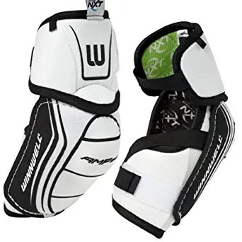 Winnwell AMP500 Hockey Elbow Pads - Ice Hockey Gear for Youth, Junior & Senior/Adult Players | Soft & Hard Hockey Pads for Ice, Field & Street Hockey (Senior Small)
