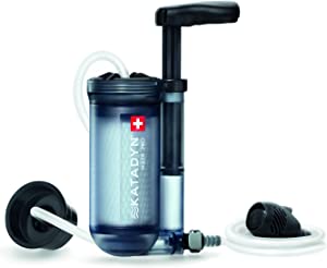 Katadyn Hiker Pro Transparent Water Filter, Lightweight, Compact Design for Personal or Small Group Camping, Backpacking or Emergency Preparedness, one Size (8019857)