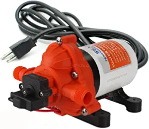 SEAFLO 110V 3.3 GPM 45 PSI Water Diaphragm Pressure Pump - 4 Year Warranty!!! with Plug for Wall Outlet