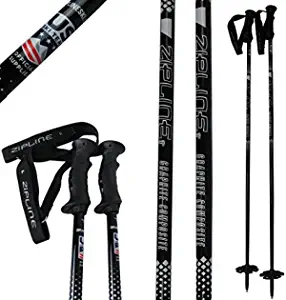 Ski Poles Graphite Carbon Composite - Zipline Blurr 16.0 - U.S. Ski Team Official Supplier
