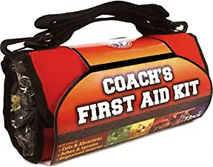 Be Smart Get Prepared 73-Piece Coachs and Team Sports First Aid Kit in Roll up Bag: Clean, Treat, Protect Cuts, Scrapes. Home, Office, Car, School, Travel, Hunting, Outdoor, Camping, FSA HSA