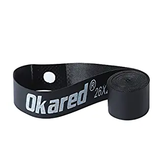 2 Pack Bicycle Rim Strip Rim Tape (26" x 20mm) (Black)