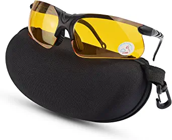 Xaegistac Shooting Glasses with Case Anti Fog Hunting Safety Glasses for Men Women