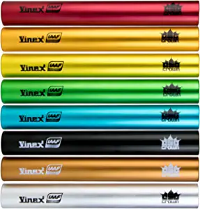 Crown Sporting Goods Standard Size Aluminum Track & Field Relay Batons-Set of 8 Assorted Colors