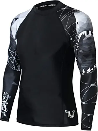 HUGE SPORTS Wildling Series UV Protection Quick Dry Compression Rash Guard