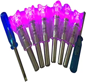 JIEXI HWYP Automatically Bow String Activated Lighted Crossbow Arrow Nocks Pack of 6