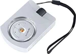 Ueasy Professional Aluminum Accurate Altimeter Compact Handheld Clinometer for Measuring Heights Slopes Angles Silver