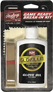 Rawlings | GAME READY Glove Break-In Kit | Baseball/Softball | Includes Break-In Formula, Applicator Cloth, & Rubber Band