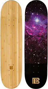 Bamboo Skateboards Graphic Skateboard Deck Only - More Pop, Lasts Longer Than Maple, Eco Friendly