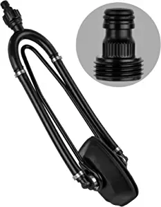 Five Oceans Universal Outboard Motor Flusher, Marine Grade Rubber Muffs, PVC Coated High Tensile Steel Bracket, Rectangular, Round and Dual Flow Rectangular