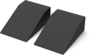StrongTek Yoga Foam Wedge Blocks (Pair) Soft Wrist Wedge, Supportive Foot Exercise Accessories, Balance, Strength, Stretch, Pilate, Fitness, Squat, Pushup, Plank, EVA Riser Block