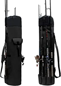 Wowelife Fishing Rod Carrier Fishing Reel Organizer Pole Storage Bag for Fishing and Traveling,A Gift for Family Father, Daughter and Friends