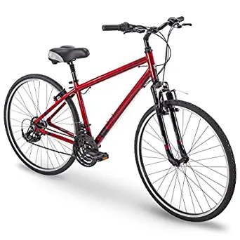 Royce Union RMY 700c Mens 21-Speed Hybrid Comfort Bike, 21" Aluminum Frame, Metallic Red