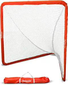 GoSports Regulation 6' x 6' Lacrosse Net with Steel Frame - The Only Truly Portable Lacrosse Goal, Backyard Setup in Minutes - Choose Your Style