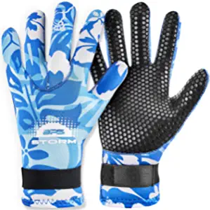 BPS Water Gloves, 3mm & 5mm Neoprene Five Finger Wetsuit Gloves for Diving, Snorkeling, Kayaking, Surfing, Winter, Canoeing, Kayaking and Other Water Sports