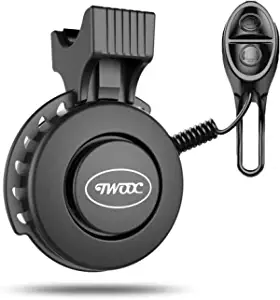 NAPASA Electric Bike Horn Electronic Bicycle Bell 100-120 DB Waterproof 4 Sound Modes with Rechargeable Battery