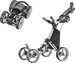 CaddyTek Explorer V8 - SuperLite 4 Wheel Golf Push Cart, Explorer Version 8
