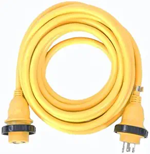 Amp Up Marine & RV Cords 125v 30 amp x 50' Marine Shore Power Boat Extension Cord, 50 ft - 21315