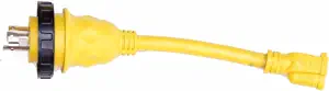 Amp Up Marine & RV Cords 125v 30 Amp Male x 15 Amp Female Marine Shore Power Pigtail Boat Adapter - 21301