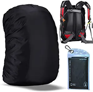 Evotopf Waterproof Backpack Rain Cover with Adjustable Anti Slip Buckle Strap & Sliver Coating Reinforced Inner Layer for Camping, Hiking, Traveling, Hunting, Biking and More, 15-80L
