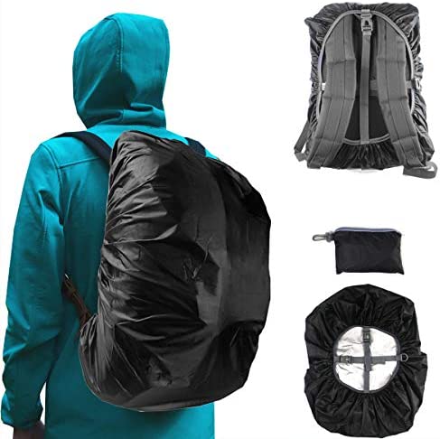 Frelaxy Waterproof Backpack Rain Cover, Upgraded Triple Waterproofing, Antislip Cross Buckle Strap, Ultralight Compact Portable, for Hiking, Camping, Biking, Outdoor, Traveling