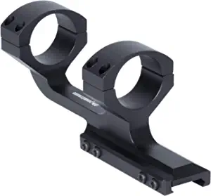 Monstrum Slim Profile Series Offset Cantilever Picatinny Scope Mount | 1 inch Diameter