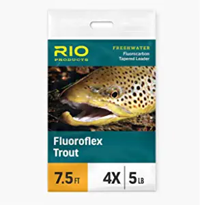 RIO Products Fly Fishing Fluoroflex Trout Leader 9 Foot 3 Pack