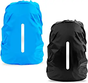 LAMA 2 Pack Waterproof Rain Cover for Backpack, Reflective Rucksack Rain Cover for Anti-dust/Anti-Theft/Bicycling/Hiking/Camping/Traveling/Outdoor Activities