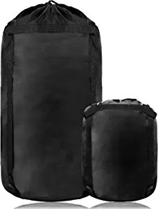 Compression Stuff Sack, 46L Lightweight Waterproof Sleeping Bags Storage Stuff Sack, 50% More Storage for Camping, Hiking, Travelling, Backpacking