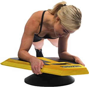 Stealth Abs + Plank Core Trainer - Get Strong Sexy Abs and Lean Core Playing Games On Your Phone; Free iOS/Android App; 4 Free Mobile Games Included; Dynamic Abs & Core Training; Only 3 Minutes a Day (Yellow)