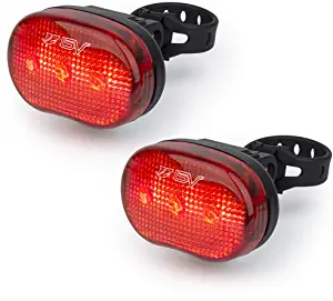BV Rear Bike Tail Light 2 Pack, Bicycle LED Rear Lights, Easy to Install for Cycling Safety Flashlight