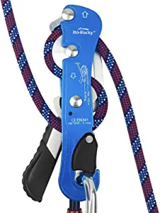 Ito Rocky Climbing Gear Ascender and Rappelling Descender Belay Devices for 9-12mm Rope for Rescue & Arborist