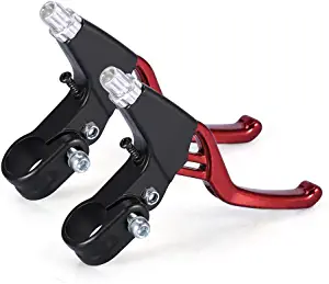 Brake Clutch Levers, Aluminium Mountain Bike Bicycle Cycling Brake Level Handles Lever Set(1 Pair)