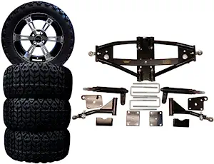 3G 6" Deluxe Lift Kit Combo with 14" Colossus for Club Car Precedent Golf Carts