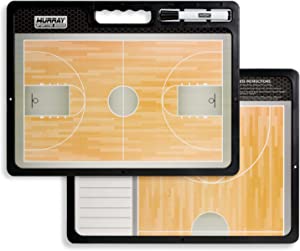 Murray Sporting Goods Premium Coaches Clipboard | Double-Sided Dry Erase Marker Board for Basketball, Baseball, Soccer, Football, Hockey (Marker Included)