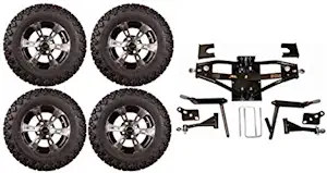 3G Lift Kit Combo with 12" Colossus for Club Car DS Golf Carts 1984-2003
