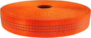 GM CLIMBING 1 inch Nylon Tubular Webbing Tape UIAA Certified 4000lb Heavy Duty for Climbing Rescue Rope Works Survival Outdoor General Purposes 1" x 30Ft / 10 Yards