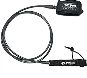 XM SURF MORE Surfboard Leash - Premium Surf Leash for Short Boards & Long Boards - Adjustable, Ultra-Strong Strap for Ankle Support - Regular Strength Cord (.270in) - USA Made