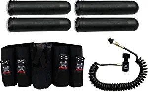 Maddog 4+1 Vertical Paintball Harness w/Paintball Pods & Remote Coil Combo
