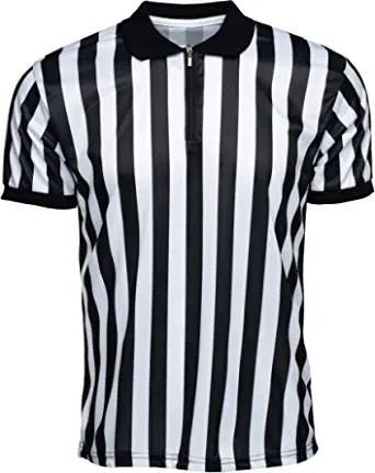 Murray Sporting Goods Mens Referee Shirt Collared | Official Mens Ref Shirt Jersey Short Sleeve - Football Halloween Costume