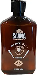 SARNA Baseball Softball Glove Oil - Use on Baseball Gloves, Softball Mitts - Great for Breaking in New Equipment (8.0 oz) - Made in USA