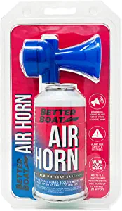 Air Horn for Boating Safety Canned Boat Accessories | Marine Grade Airhorn Can and Blow Horn