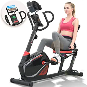 HARISON Magnetic Recumbent Exercise Bike for Seniors, Stationary Bikes for Home with Table Holder (2022 Updated)