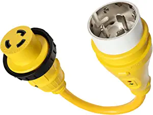 Marvine Cable Shore Power Adapter Marine 50A SS2-50P to Marine 30A L5-30R Dogbone 1.5Ft