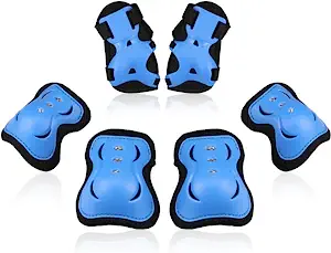 BOSONER Kids/Youth Knee Pad Elbow Pads Guards Protective Gear Set for Roller Skates Cycling BMX Bike Skateboard Inline Skatings Scooter Riding Sports