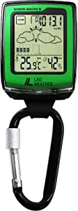 LAD WEATHER Mobile Weather Device Altimeter Barometer Compass Hygrometer Thermometer Pocket Handheld Keychain Clip Climbing Camping Outdoor