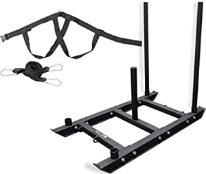 Valor Fitness Weight Sleds for Training - Prowler Sled, Speed Sled, Weight Sled, Workout Sled All with Sled Harness for Strength & Conditioning, Cross Training, and Sports Training