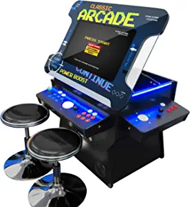 Creative Arcades Full Size Commercial Grade Cocktail Arcade Machine | 2 Player | 1162 Games | 26" LCD Lifting Screen | 3 Sided | 4 Sanwa Joysticks |Trackball | 2 Stools Included | 3 Year Warranty